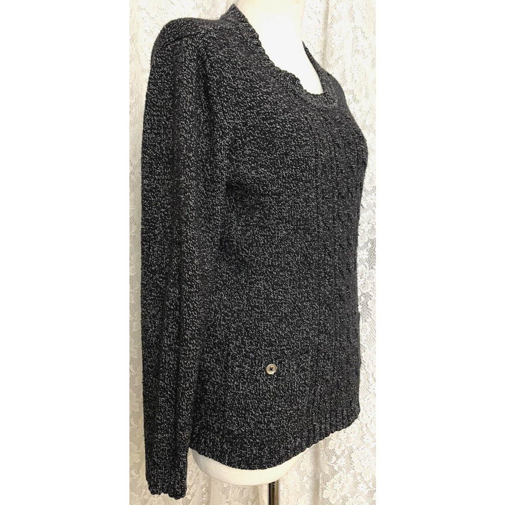 Karen Scott Women's Size M Brown Crew Neck Pullover Sweater 2 packets Pre-Owned
